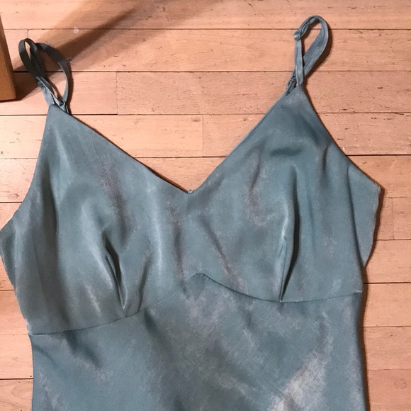 Mendocino-Mint Green spaghetti strap dress - Picture 2 of 4